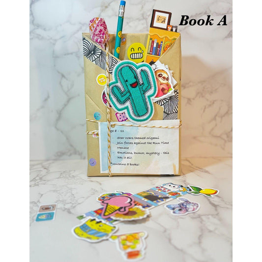 Kids' Blind Date With A Book: Mystery Story Gift Set, Stickers & Bookmark